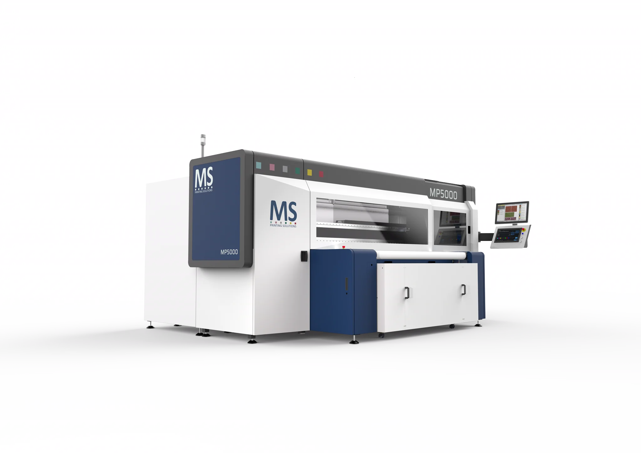 MP5000 printer front-left view