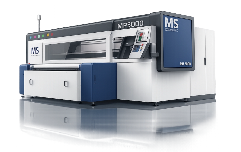 MP5000 printer front-right view